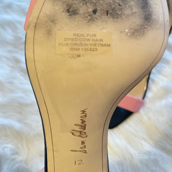 Sam Edelman Daniella Zebra Print Calf Hair & Suede Sandals Block Heel Size 12 - Picture 5 of 6